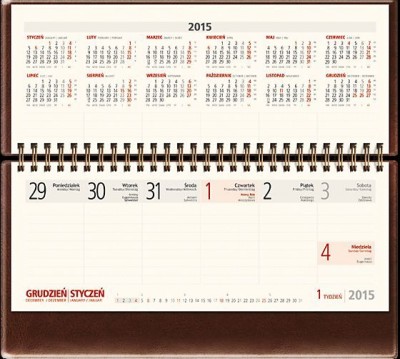 kalendarz Książkowe biurkowy